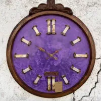 ساعت دیواری چوب طبیعی