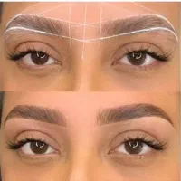 قرینه‌سازی تخصصی ابرو  طبیعی +فشیال صورت رایگان