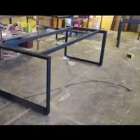 کنفرانس 8 نفره پایه فلزی دو تیکه 300*90|دفتر کار|کرج, چهارصد دستگاه|دیوار