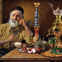 گارگر قهوه خانه در دولت اباد