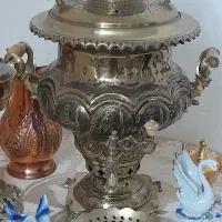 سماورتک برنجی زغالی