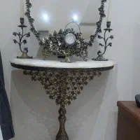 آینه شمعدان و کنسول برنجی