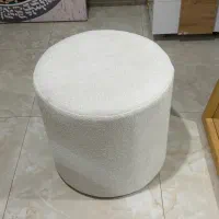 پاف سفید پارچه خارجی