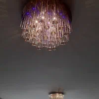 ۲عدد لوستر آویز ال ای دی دار چهار نور مختلف|لوستر و چراغ آویز|تهران, علی‌آباد|دیوار