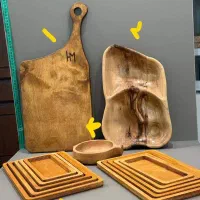 سینی سرو و مزه چوبی