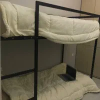 تخت دو طبقه مشکی|تخت و سرویس خواب|آمل, |دیوار