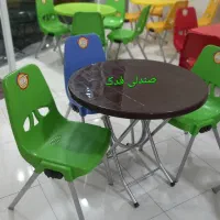 صندلی و میز پلاستیکی پایه فلزی (تکی و عمده)