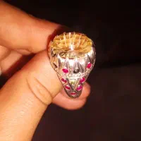 انگشتر آمیتیست و سیترین