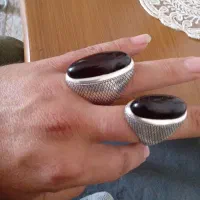 انگشتر سنگین بادامی پهلوانی