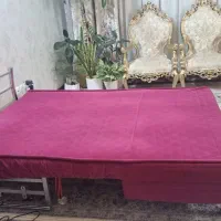 مبلمان تخت خواب شو دونفره در حد نو|تخت و سرویس خواب|قم, زنبیل آباد|دیوار