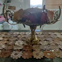 جا میوه ای پایه دار برنز