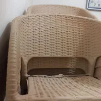 صندلی حصیری پلاستیکی مناسب کافه ورستوران نونو