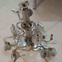 دو عدد لوستر کریستالی قدیمی