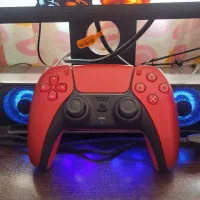 دسته Ps5 قرمز متالیک در حد آک