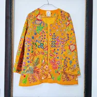 کت سوزن دوزی و نقاشی روی پارچه|لباس|بندرعباس, |دیوار