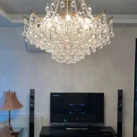 لوستر ۱۲شاخه باگوی کریستال اتریشی|لوستر و چراغ آویز|تهران, ونک|دیوار