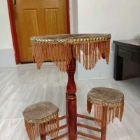 میز تلفن چوبی