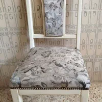 صندلی شیش عدد پایه چوبی