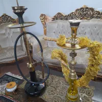 ۲عدد قلیون  برنجی