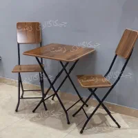 میز و صندلی تاشو چوبی(فست فود کافه منزل تحریر)