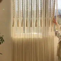 شلف و پرده مکرومه|صنایع دستی و سایر لوازم تزئینی|تهران, لاله زار|دیوار