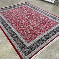 فرش شاهین درباری زمینه ساده/لاکی|فرش|شیراز, لاله|دیوار