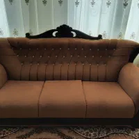 مبلمان ۵نفره بامیز +ویترین +میزتلفن