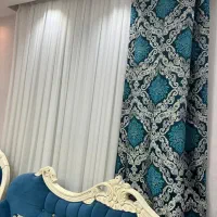 پرده حریر به همراه والت ترک