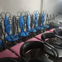 تعدادی صندلی فلزی چرمی شیک وزیبا|صندلی و نیمکت|کرمانشاه, |دیوار