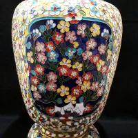 گلدان میناکاری روسی قدیمی|کلکسیون اشیاء عتیقه|رشت, حاجی آباد|دیوار