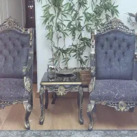 مبل سلطنتی 8نفره ناهار خوردی و میز تی وی|مبلمان خانگی و میز عسلی|تهران, شهرآرا|دیوار