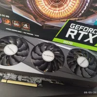 کارت گرافیک gigabyte 3070 gaming OC ماین نشده درحد