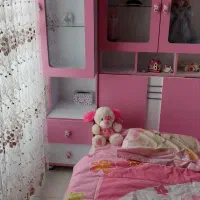 سرویس کامل تخت و کمد نوجوان و تشک .روتختی