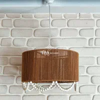 لوستر مکرومه مهره دار