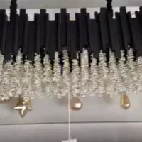 لوستر لاینر کریستالی فلزی