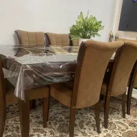 میز غذاخوری خوری ۸نفره(برند سرشناس به چوب)|میز و صندلی غذاخوری|تنکابن, |دیوار
