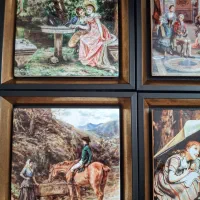 تابلو / کاشی / سرامیک/ لیلی و‌مجنون