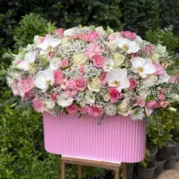 سفارشات دسته گل باکس گل جهت افتتاحیه تبریک تسلیت