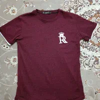 تیشرت زرشکی مردانه M&S