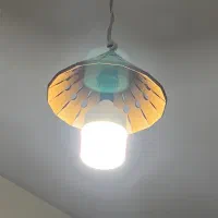 دو عدد لوستر و دیوار کوب