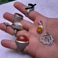 انگشتر نقره مردآنه نگین اصل