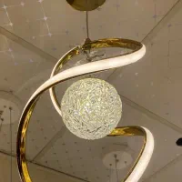 لوستر مدرن کد ۱۴۳ طلایی