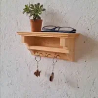 جاکلیدی دیواری|کتابخانه، شلف، قفسه‌های دیواری|گرگان, |دیوار