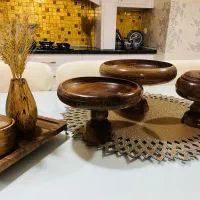 ظروف پذیرایی چوبی شیک|ظروف سرو و پذیرایی|رشت, رودباری|دیوار