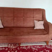 مبل راحتی 7نفره کرم قهوه ای
