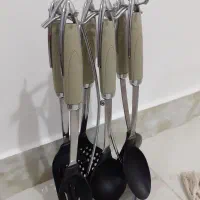 سرویس کفگیر ملاقه نسوز با پایه (استند)