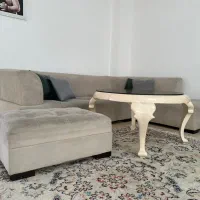 مبل کاناپه ۸ نفره به همراه میز چوبی