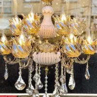 کارخانه لوسترسارینا(5شاخه10شعله برنزوسرامیک)|لوستر و چراغ آویز|کرج, حصارک پایین|دیوار