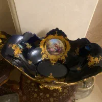 ظرف میوه خوری طلا کوب