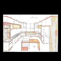 کابینت و کمددیواری|کتابخانه، شلف، قفسه‌های دیواری|نسیم‌شهر, |دیوار